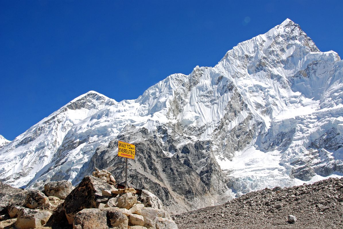 15 The Way To Everest Base Camp Is Near Gorak Shep With Nuptse